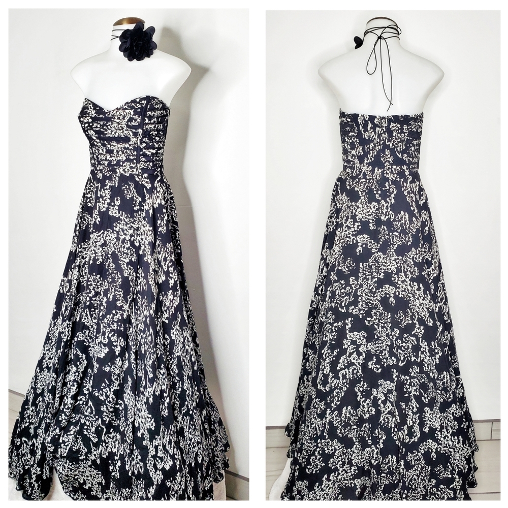 Parker | 100% Silk Tamara Sweetheart Neck Strapless Maxi Gown Dress